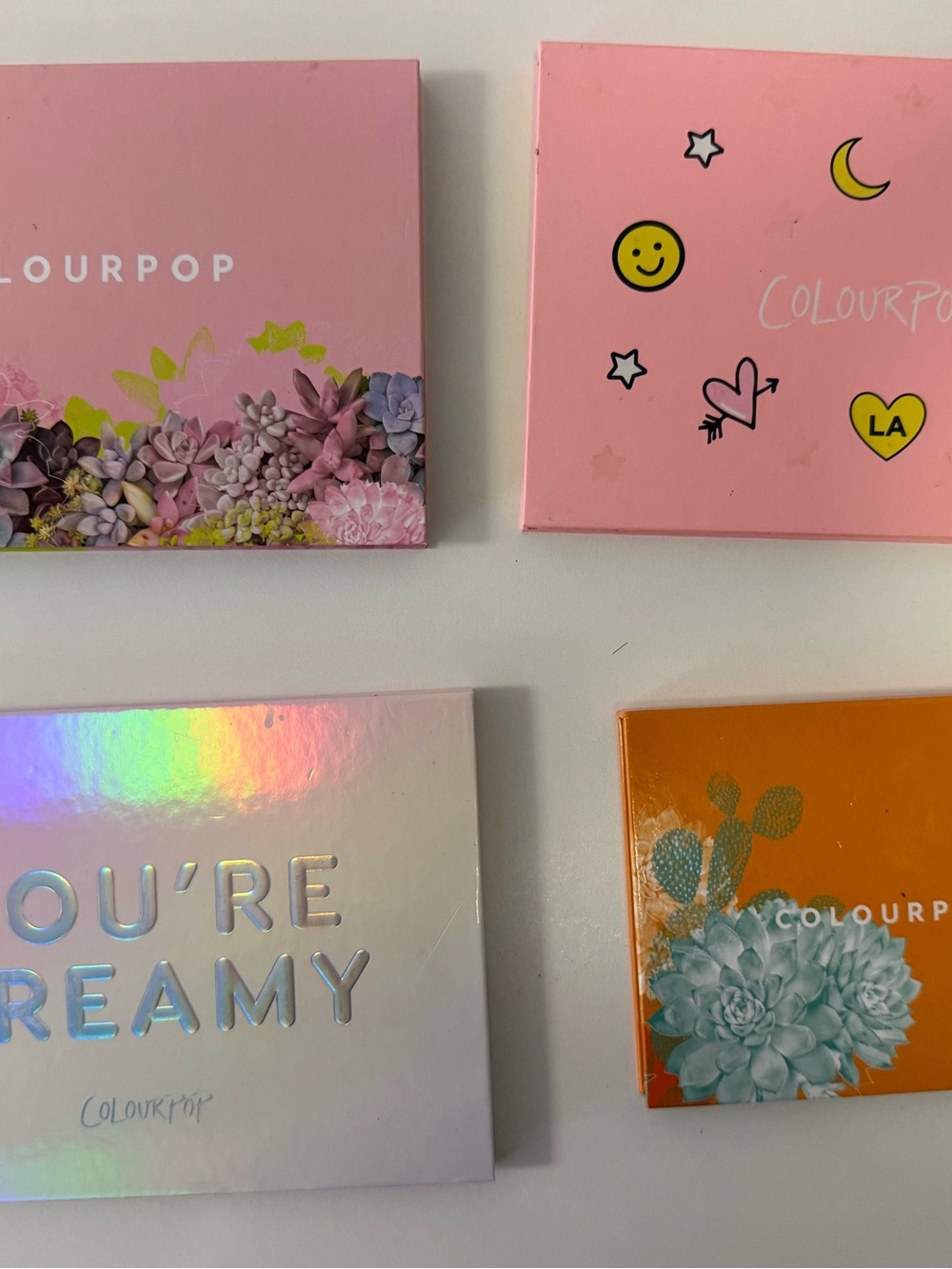 Colourpop Pink, Orange & Iridescent Wall Art Panel Group